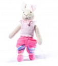 Organic Island Rabbit in Thai loincloth - pink
กระต่ายน้อย ชุดไทยโจงกระเบน