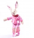 Organic Island Rabbit in Sarong Thai Outfit  -Soft Pink ตุ๊กตากระต่าย ผ้านุ่งสีชมพูอ่อน