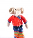 Organic Island Elephant in Sarong Thai Outfit - Navy stripe
ตุ๊กตาช้าง ผ้านุ่งสีน้ำเงินลายทาง